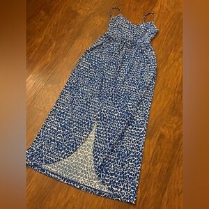 Susana Monaco Blue and White Midi Dress